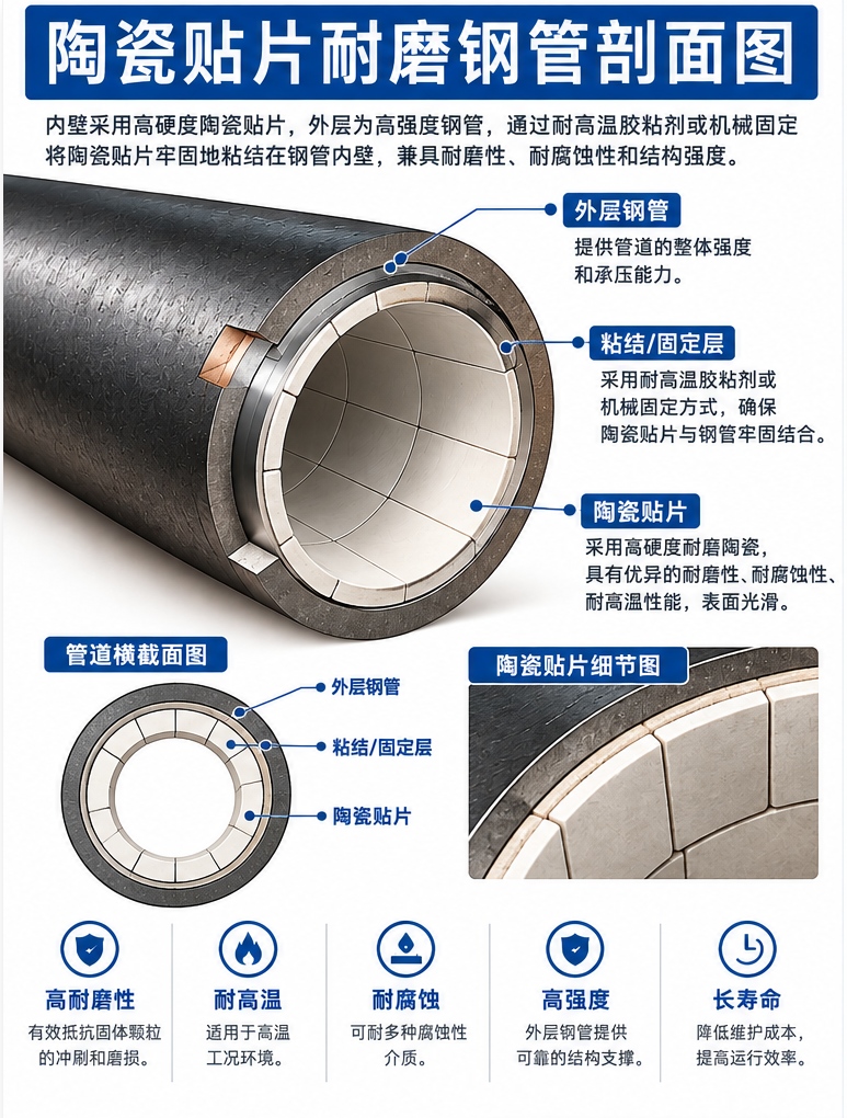 Ceramic Patch Lined Wear-resistant Pipe structure (2).jpg
